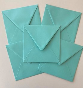 Set of 5 Envelopes 145x145 - Caribbean
