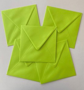 Set of 5 Envelopes 145x145 - May green