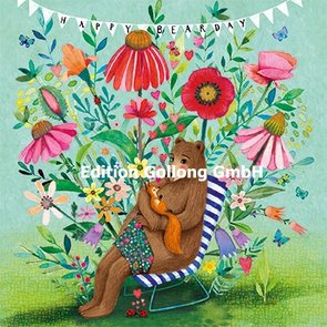 Mila Marquis Postcard | Happy Bearsday (Bär)