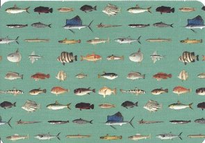 Postcard | Vissen, Philipp Franz von Siebold, Naturalis Biodiversity Center