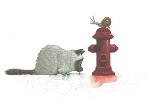 Gallery Cards Postcard | Illustratie uit "Een huis voor Harry" door Leo Timmers