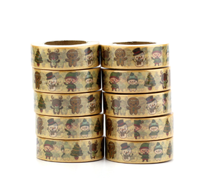 Washi Masking Tape | Cute Christmas Figures