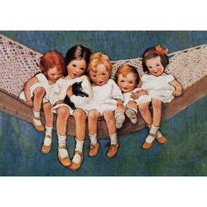 Postcard | Girls in a Hammock