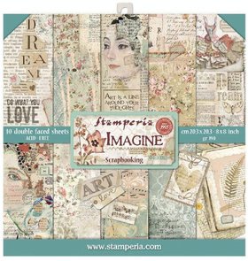 Stamperia Imagine 8x8 Inch Paper Pack