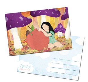 Apple Postcard by Zoi-Zoi