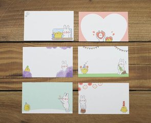Lazy Rabbit en Mr. Tweet Memocards 