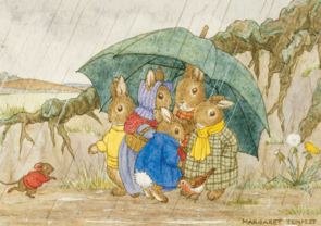 Postcard Margareth Tempest | Shelter From The Rain