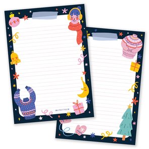 A5 Christmas Sweater Notepad - Double Sided