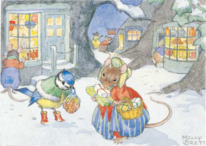 Postcard Molly Brett | A Victorian Christmas Scene