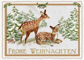 PK 739 Tausendschön Postcard Christmas - Frohe Weihnachten Deer