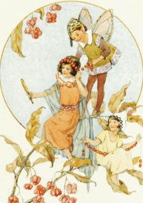 Postcard Margareth W. Tarrant | Spindle Berries