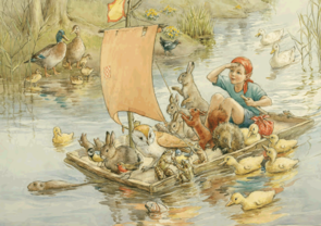 Postcard Margareth W. Tarrant | A Pleasure Trip