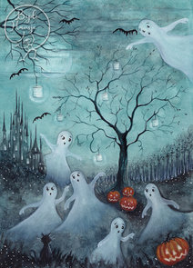 Postcard Bijdehansje | Spooky Halloween