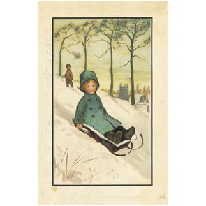 Postcard Ludom | Sled