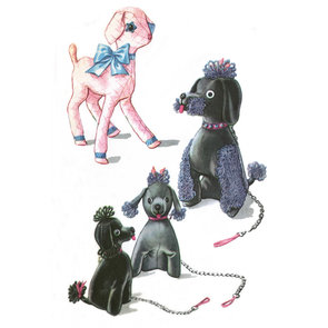 Postcard | Lamb & Poodle Pattern