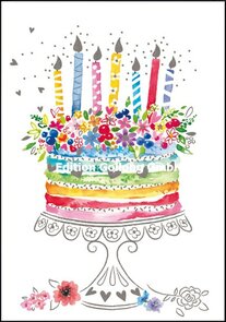 Carola Pabst Double Card | Birthday cake