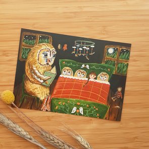 Postcard from Esther Bennink - Owl's Story 