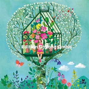 Mila Marquis Postcard | Woman in the greenhouse