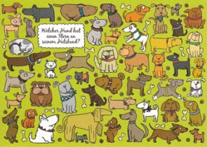 Search Postcard | Welcher Hund hat einen Stern an seinem Halsband?