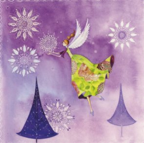 Postcard Kristiana Heinemann | Elf with ice crystals