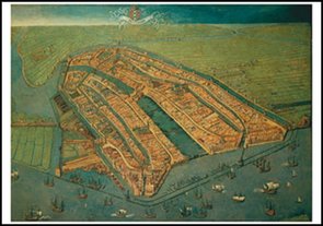 Museum Cards Postcard | Map of Amsterdam