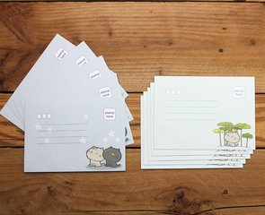 Envelopes Cat Cat Little Stars (2 designs)