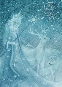 Postcard Bijdehansje | King Winter