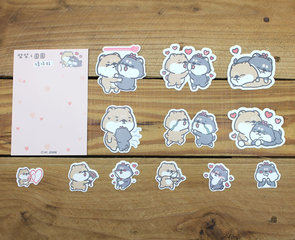 chai chai & yuanyuan Waterproof Stickers