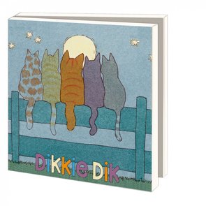 Card folder with envelopes - square: Katten, Dikkie Dik