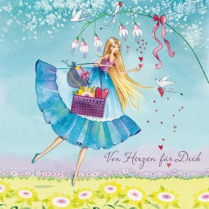 Postcard Kristiana Heinemann | From the heart for you