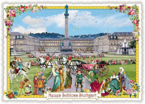 PK 642 Tausendschön Postcard | Neues Schloss Stuttgart