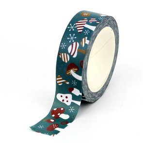 Washi Masking Tape | Blue Mushrooms
