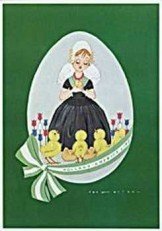 Postcard | Omslag paas menukaart Holland-Amerika lijn 1955