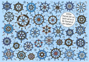 Search Postcard | Welchem Steuerrad fehlt eine Speiche und wo ist das Steuerrad mit den Segelbooten?