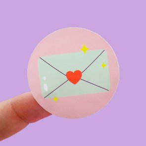 5 x Happy Mail Envelope Stickers