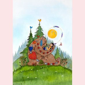 Postcard Ellen Uytewaal | Bear-Love