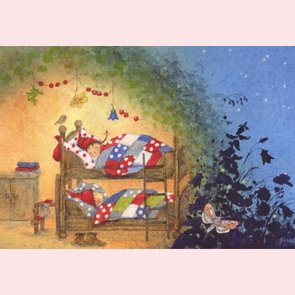 Postcard Daniela Drescher | Pippa en Pelle slapen