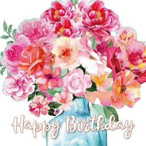 Sabina Comizzi Postcard | Happy Birthday (Blumenstrauß)