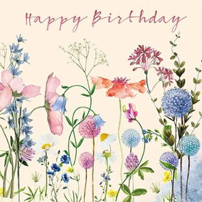 Sabina Comizzi Postcard | Happy Birthday (Blumenwiese)