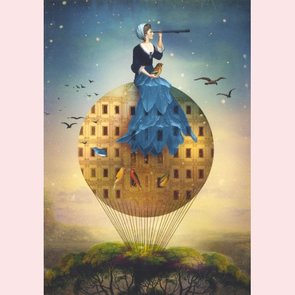 Postcard Catrin Welz-Stein - Queen of spades