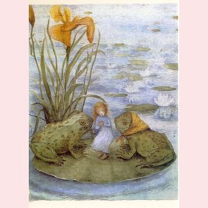 Postcard - Andersen 1 - Bij de kikkers