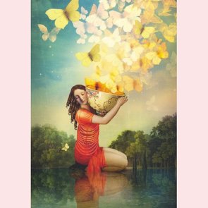 Postcard Catrin Welz-Stein - Ace of cups