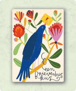 Organic Postcard - Een Brievenbus Kus