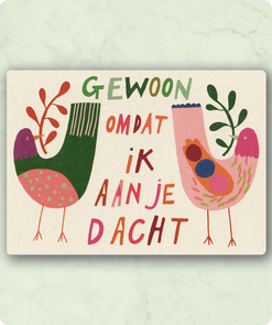 Organic Postcard - Gewoon omdat ik aan je dacht