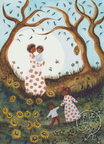 Postcard Bijdehansje | Sunflowers