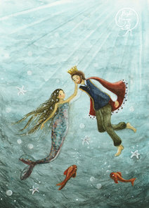 Postcard Bijdehansje | Sea Serenity