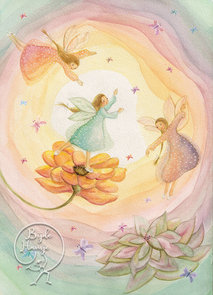 Postcard Bijdehansje | Butterfly Fairies