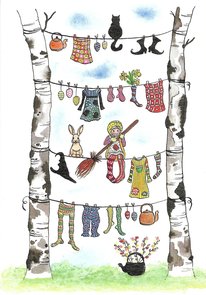 Postcard 122 by Minna Lehväslaiho