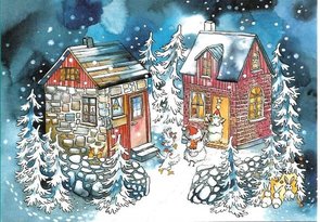 Postcard 199 by Minna Lehväslaiho