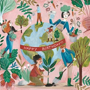 Caroline Bonne-Müller Postcard | Happy Birthday (Earth)
